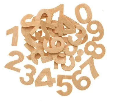 Produktbild von GLOREX 61627002, Deko-Zahl, Holz, Holz