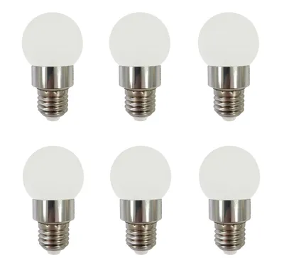 Zdjęcie produktu dla Kula LED E27, zestaw 6 sztuk, 5W (zastępuje żarówkę 40W), 480 lumenów, 2700K ciepła biel, kształt żarówki, przezroczysta, energooszczędna żarówka o długiej żywotności