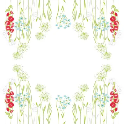 Produktbild von Airlaid Tischdecke Milli, 80 x 80 cm, 20 Stück - Mank - Mitteldecke Floral Blumen