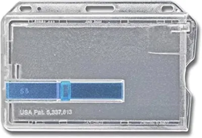 Produktbild von Kartenhülle Kartenhalter Auswelter für eine Karten Hartplastik Horizontal Ausschieber Blau
