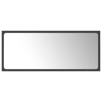 Obrázek produktu pro Koupelnové zrcadlo šedé 90 x 1,5 x 37 cm dřevotříska
