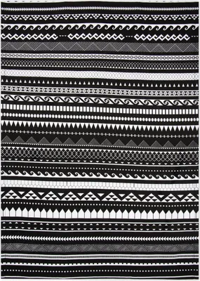 Produktbild von Excelsa Geschirrtuch Etnico Baumwolle 50Xh0,1X70 Cm Schwarz Und Weiß