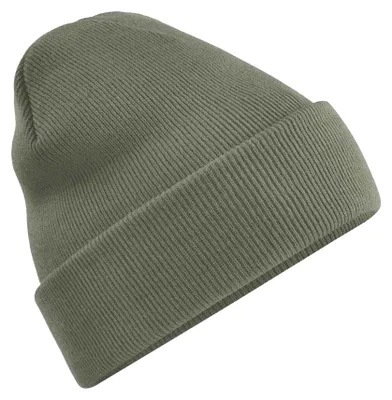 Image de Bonnet tricoté unie Beechfield pour adultes FK1482 (taille unique) (olive)