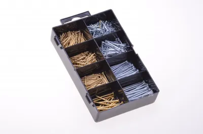 Produktbild von 490 Nägel Set Metall Nagel Wandnägel Drahtstifte Heimwerker verschiedene Größen