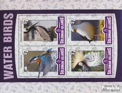 Produktbild von Briefmarken Salomoninseln 2016 Mi 3551-3554 Kleinbogen (kompl. Ausg.) postfrisch Wasservögel
