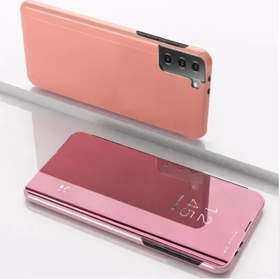 Produktbild von König Design Hülle kompatibel mit Samsung Galaxy S21 FE Kunststoff Full Cover Handyhülle - Case Rosa Gold