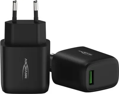 Zdjęcie produktu dla Ładowarka USB Ansmann HC118QC, 18 W QC3.0, 1 port USB, czarna