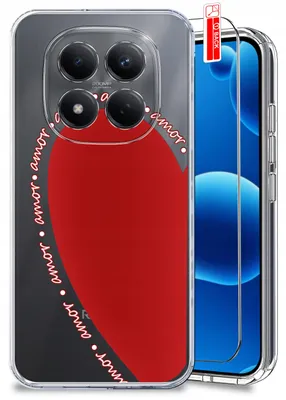 Obrázek produktu pro Pouzdro pro Xiaomi Redmi Note 15 Pro 4G | Valentýnské vzory | Průhledné pouzdro + sklo