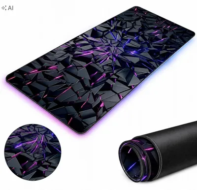 Zdjęcie produktu dla Mata gamingowa na biurko XXL 100x50 pod mysz klawiaturę duża podkładka