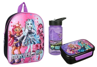 Produktbild von Monster High Schulset; Rucksack und Lunchbox