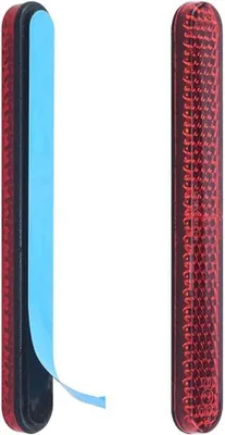 Produktbild von Selbstklebender roter Reflektor - 2 Stück für Motorräder, Fahrräder, Roller
