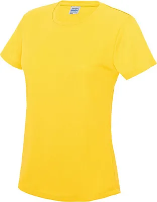Immagine prodotto di Just Cool JC005 | Maglietta sportiva Girlie Cool + WRAP certificata - Colore: Giallo sole - Taglia: S