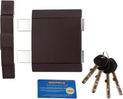Produktbild von Schloss Gerda TYTAN Z2, einseitig, Bronze, mit Einbruchschutzplatte, Klasse C Zertifikat, links