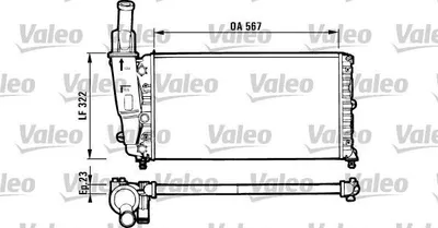 Produktbild von VALEO Kühler, Motorkühlung  731562