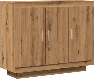 Image de Buffet chêne artisanal 92x35x75 cm bois d'ingénierie