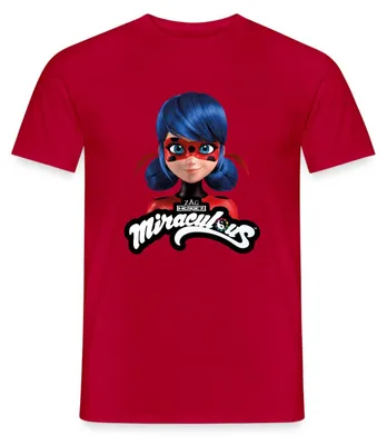 Produktbild von Spreadshirt Miraculous Ladybug Mit Logo Männer T-Shirt, M, Rot