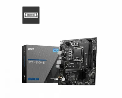 Zdjęcie produktu dla Płyta główna MSI PRO H610M-E Intel H610 LGA 1700 micro ATX