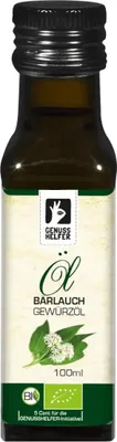 Produktbild von Bärlauch Öl , kaltgepresst, Rapsöl verfeinert mit Bärlauch, ideal für Salatdressings, Aufstriche und zum Kochen, 100ml