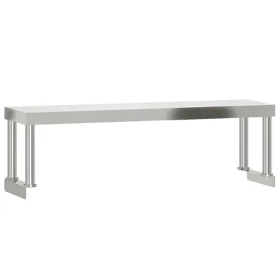 Produktbild von vidaXL Aufsatzboard für Küchentisch 110x30x35 cm Edelstahl