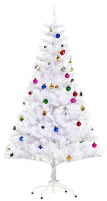 Produktbild von HOMCOM Tannenbaum Weihnachtsbaum Christbaum 150 / 180cm 680 Spitze inkl. Deko