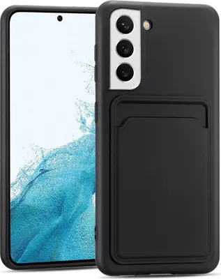 Zdjęcie produktu dla Etui na telefon komórkowy Samsung Galaxy S23 Plus silikonowe etui ochronne z kieszenią na kartę Slim Wallet Case, czarne