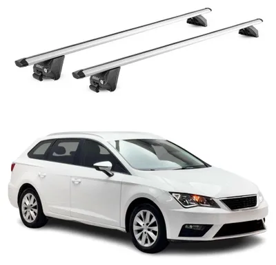 Produktbild von Dachträger Grundtäger für Seat Leon Kombi 2014-2025 100kg Alu Silber 2tlg ABE, KI-generiertes Bild