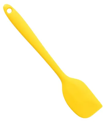 Produktbild von Silikonspatel, lebensmittelecht, hochhitzebeständig, antihaftbeschichtet, Küchenutensilien, Kochgeschirr zum Kochen, Backen, Gelb