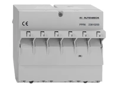 Produktbild von RUTENBECK Patchpanel f.REG-Montage PPR 6 6xRJ45 lgr 6TE 23810200