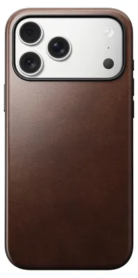 Immagine prodotto di Custodia Nomad Modern in pelle, marrone - iPhone 17 Pro Max