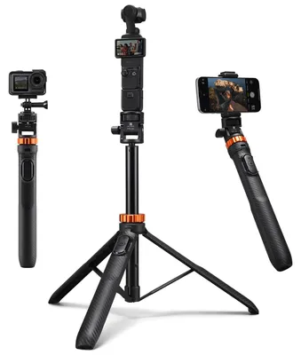 Imagen del producto de Trípode de aluminio K&F CONCEPT para selfies y iluminación, 175 cm