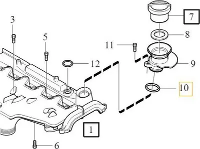Image de VOLVO S80 V70 XC60 o OE Bouchon de remplissage d'huile