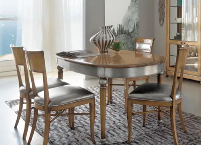 Immagine prodotto di Gruppo di arredamento tavolo + 4 sedie 5pz. set tavolo da pranzo sala da pranzo