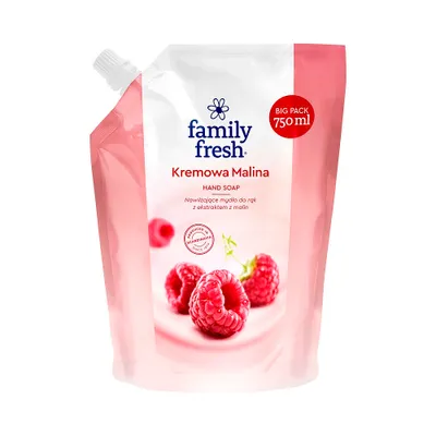 Produktbild von Family Fresh Cremige Himbeer Handseife mit Himbeerextrakt, 750ml