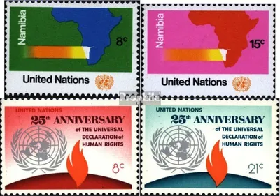 Produktbild von Briefmarken UNO - New York 1973 Mi 260-261,262-263 (kompl.Ausg.) gestempelt Sondermarken