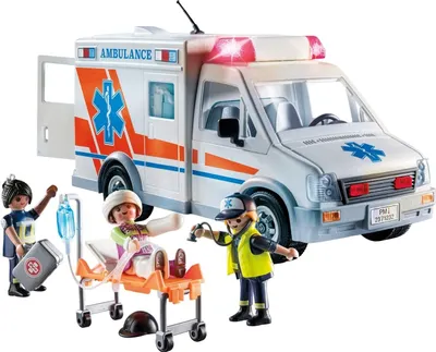 Obrázek produktu pro PLAYMOBIL 71232 Ambulance Ambulance se světlem a zvukem