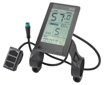 Productafbeelding van Elektrische Fiets LCD-Displaymeter - Fiets Geschwindigheidsmeter - Waterdicht - Vervangaccessoire - E-Bike-Display - Geschikt voor Elektrisch...