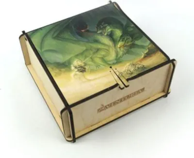 Produktbild von Kartentruhe Lindwurm für Aventuria – Holzbox für bis zu 750 Karten