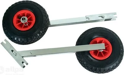 Obrázek produktu pro allpa sada přepravních kol z nerezové oceli pro nafukovací člun "Ibis2", max. 150 kg skládací nová verze