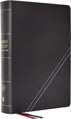 Image de KJV, Word Study Reference Bible, Tissu en fibres de cuir, Black, Red Letter, Comfort Print