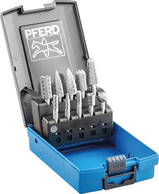 Image de PFERD Jeu de fraises sur tige 82 Ø de la tige 6 mm Denture 3 10pcs - 22900823