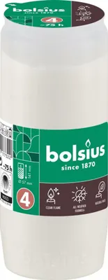 Zdjęcie produktu dla Bolsius Compo Wkład Do Zniczy 14,5cm 75h Parafinowy Olejowy Biały