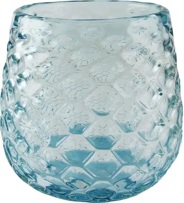 Produktbild von Kaheku Windlicht Giada seeblau, Durchmesser 23 cm, Höhe 27 cm 1182002017
