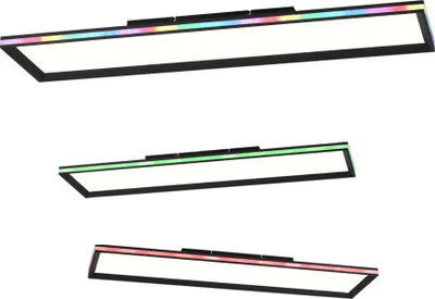 Produktbild von LED Deckenleuchte, Fernbedienung, dimmbar, RGB, L 100 cm