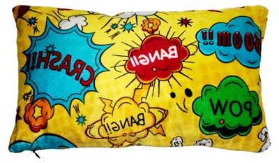 Produktbild von Kissenbezug ca. 30x50 cm Picknick Reise Kissen Plüsch Kissenhülle DesignComic Style