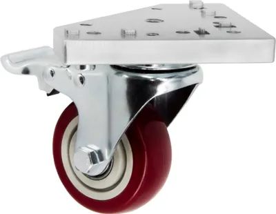 Produktbild von SCHMIDT systemprofile 4x Lenkrolle mit 3D-Platte Nut 8 Schwerlastrolle Bremse