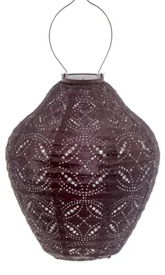Produktbild von LUMIZ Solarlaterne für Außen - Gartenbeleuchtung - Solarlampen - Gartendeko - Jar - 30cm - Pflaum