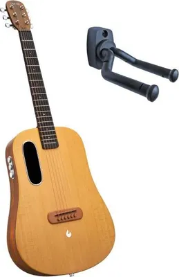 Immagine prodotto di Lava Music chitarra ME Air Spruce 36 pollici Woodgrain Brown con supporto a parete