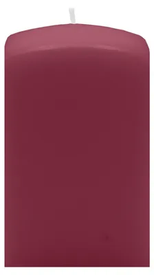 Produktbild von Quader Kerzen Burgund Rotbraun 12 x Ø 6/6 cm, 16 Stück