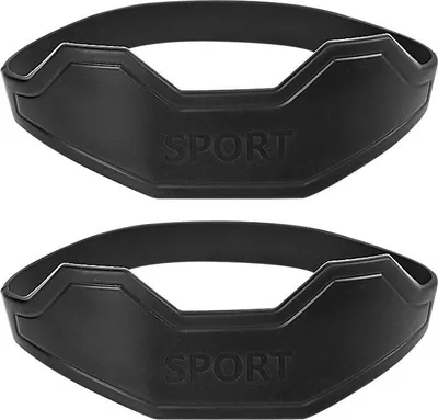 Zdjęcie produktu dla INF Silikonowa opaska na rzepkę, para, do sportów na świeżym powietrzu Czarny