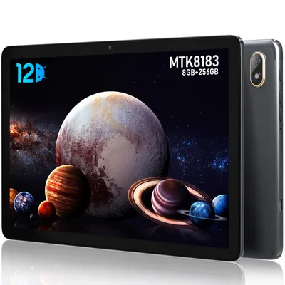 Produktbild von Kinstone102MFTablet,10,1Zoll,1280*800IPS,8+256GB,MTK8183,2.0GHz,Android12,6000mAh,2MP+5MPKameras,Grau